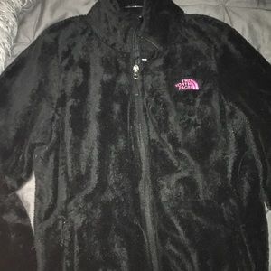 Fuzzy Black Breast Cancer Awareness North Face